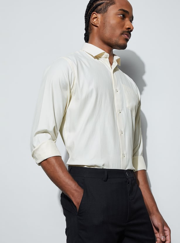 CODE Solid Regular Fit Formal Shirt