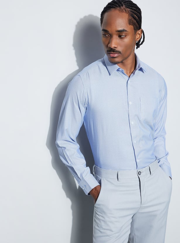 CODE Patterned Regular Fit Formal Shirt