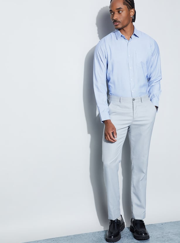 CODE Patterned Regular Fit Formal Shirt
