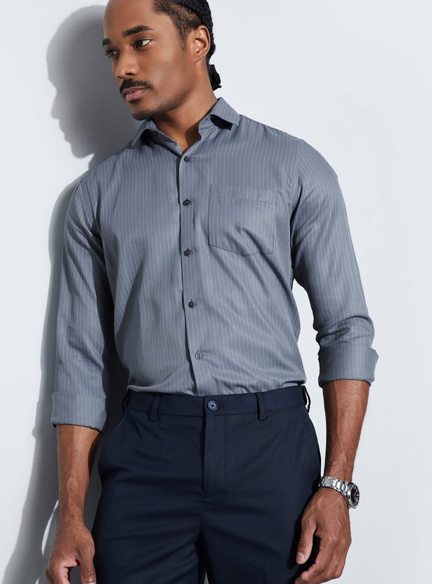 CODE Striped Slim Fit Formal Shirt