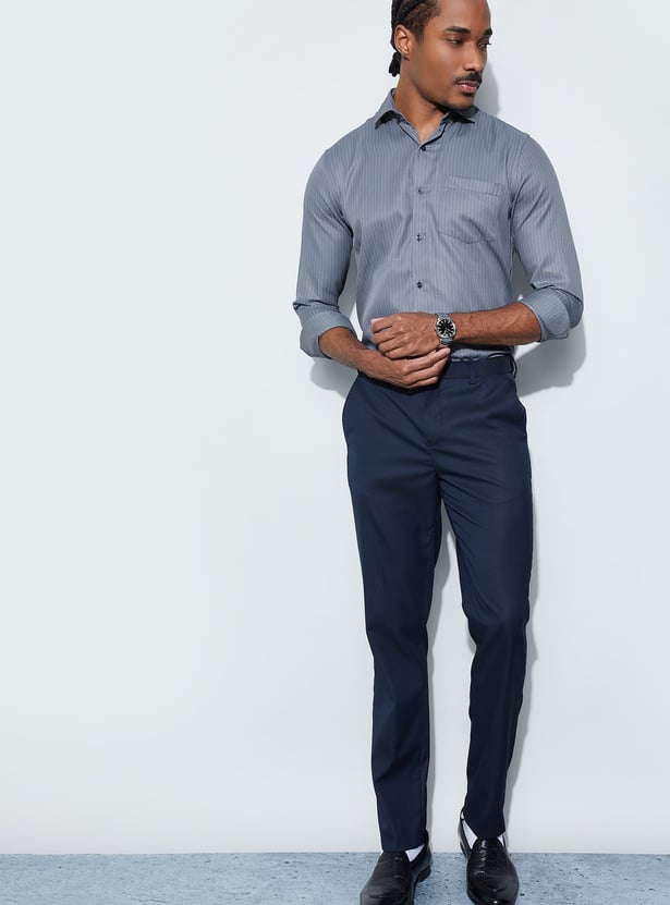 CODE Striped Slim Fit Formal Shirt