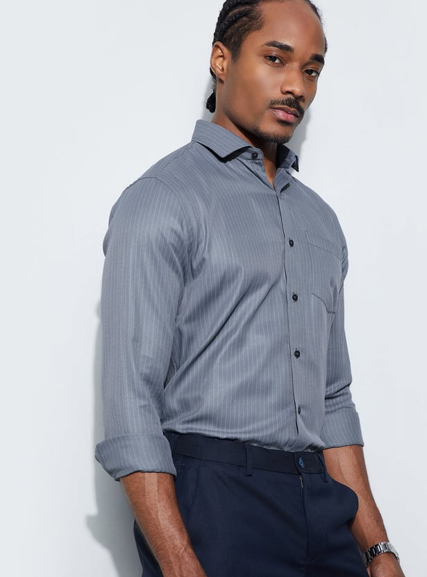 CODE Striped Slim Fit Formal Shirt