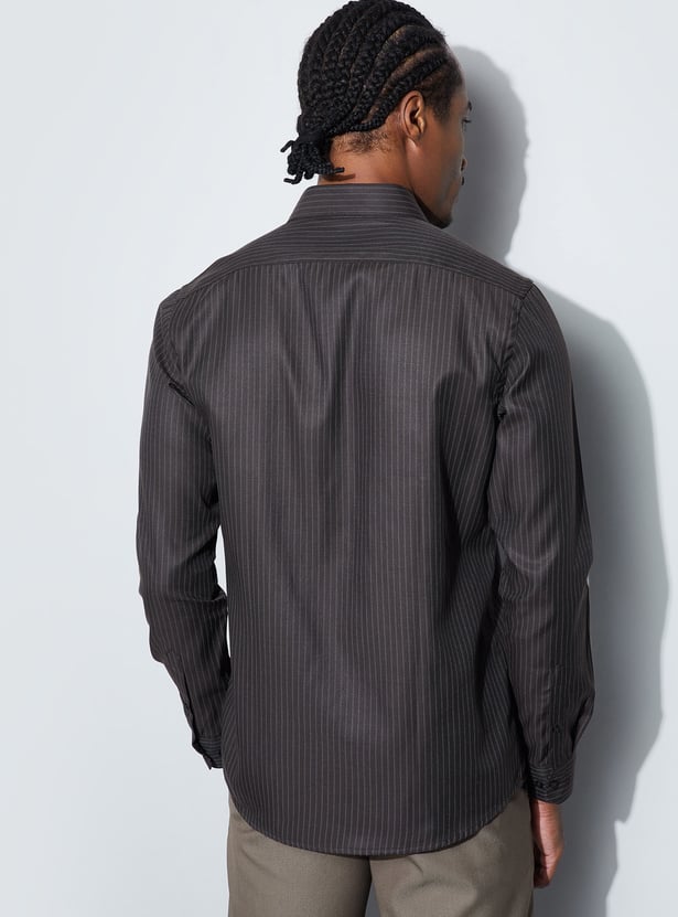 CODE Striped Slim Fit Formal Shirt