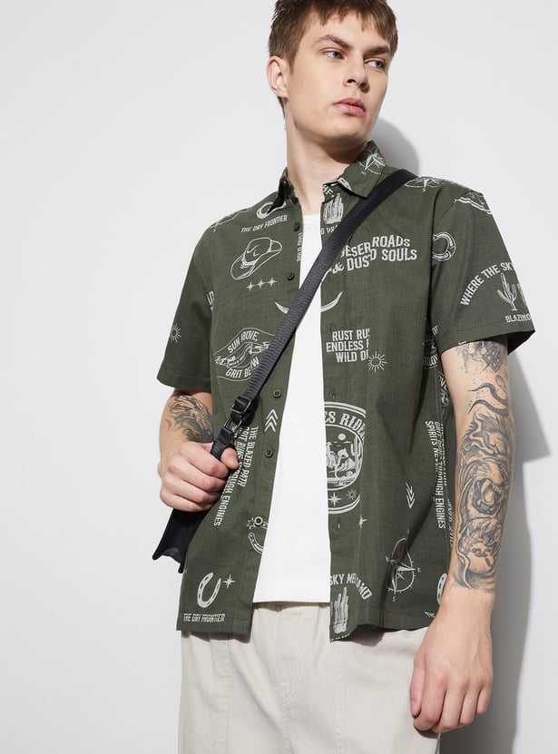 FORCA Printed Regular Fit Shirt