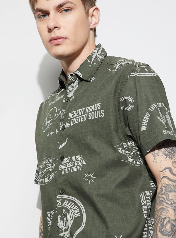 FORCA Printed Regular Fit Shirt