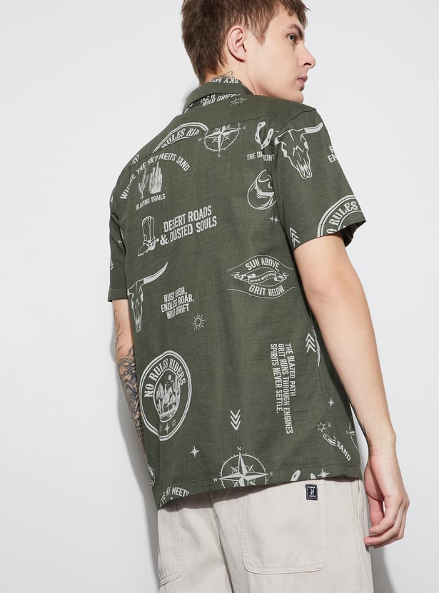 FORCA Printed Regular Fit Shirt