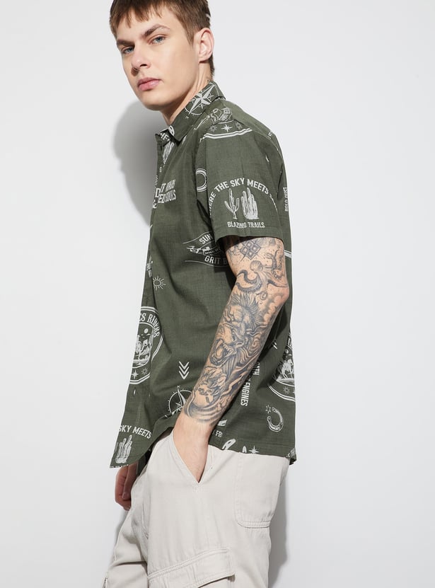 FORCA Printed Regular Fit Shirt