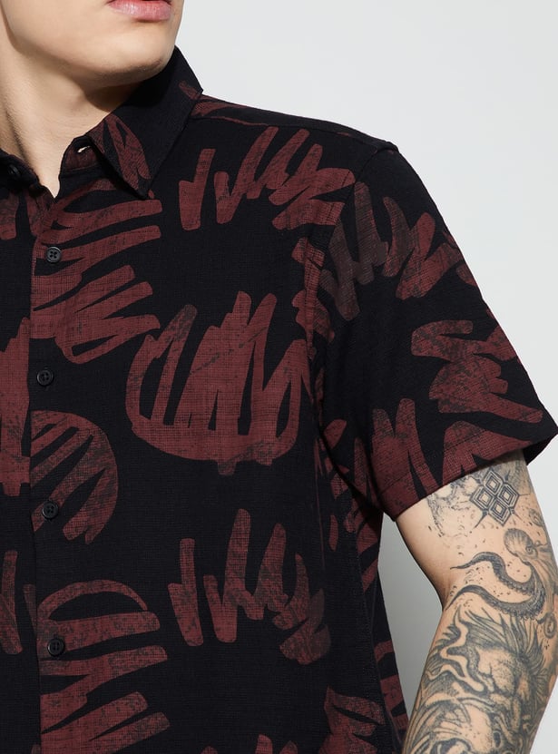 FAME FOREVER Printed Smart Fit Shirt