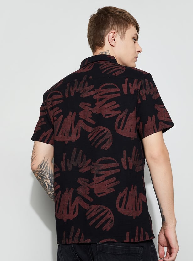 FAME FOREVER Printed Smart Fit Shirt