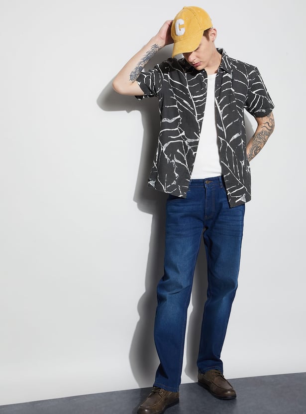 FAME FOREVER Printed Smart Fit Shirt