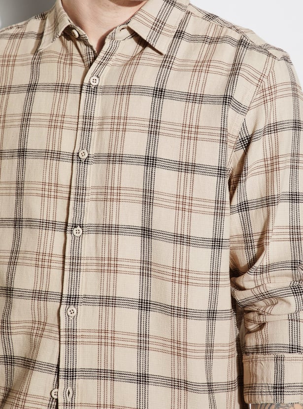 FAME FOREVER Checked Regular Fit Shirt