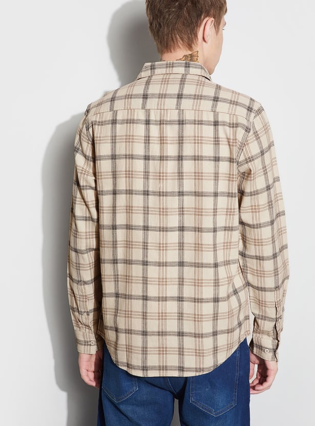 FAME FOREVER Checked Regular Fit Shirt