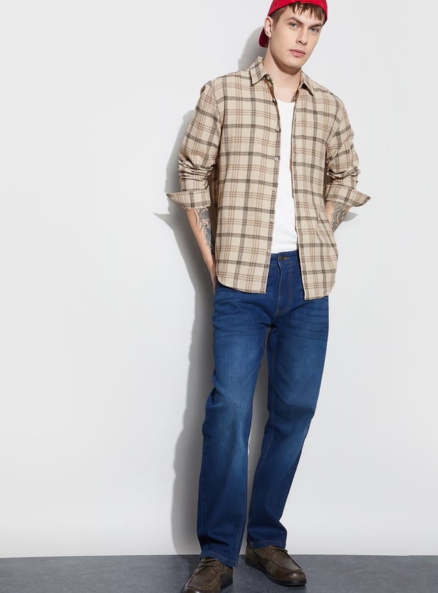 FAME FOREVER Checked Regular Fit Shirt