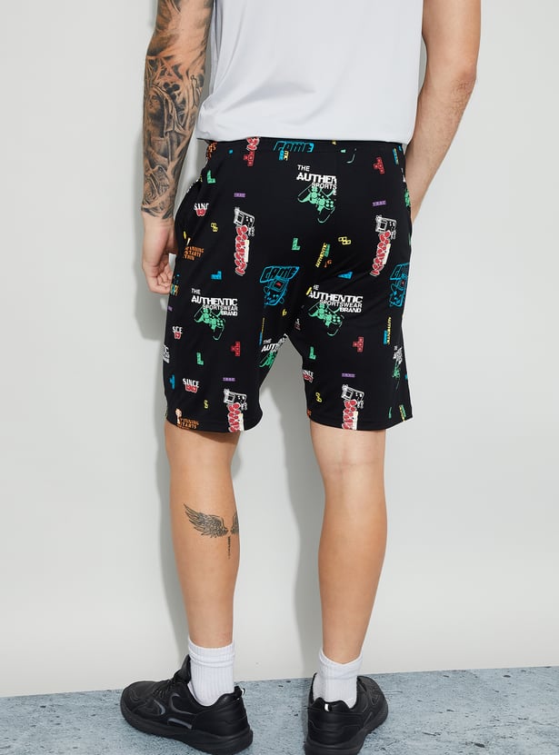 KAPPA Graphic Print Regular Shorts
