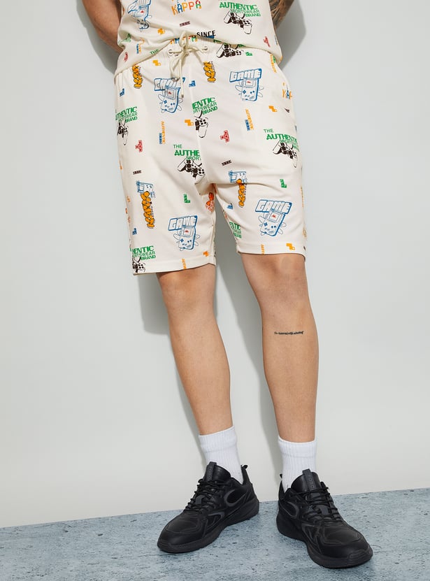 KAPPA Graphic Print Regular Shorts