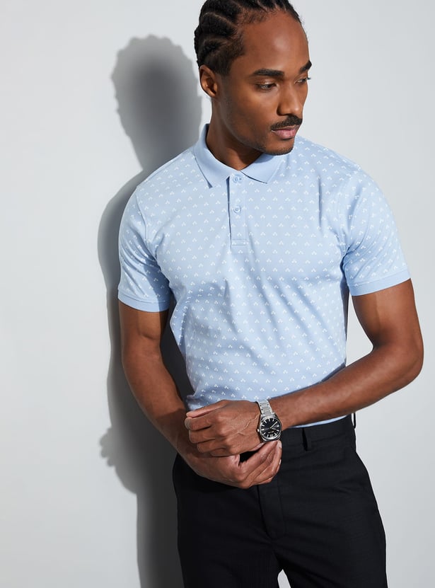 CODE Printed Polo T-shirt