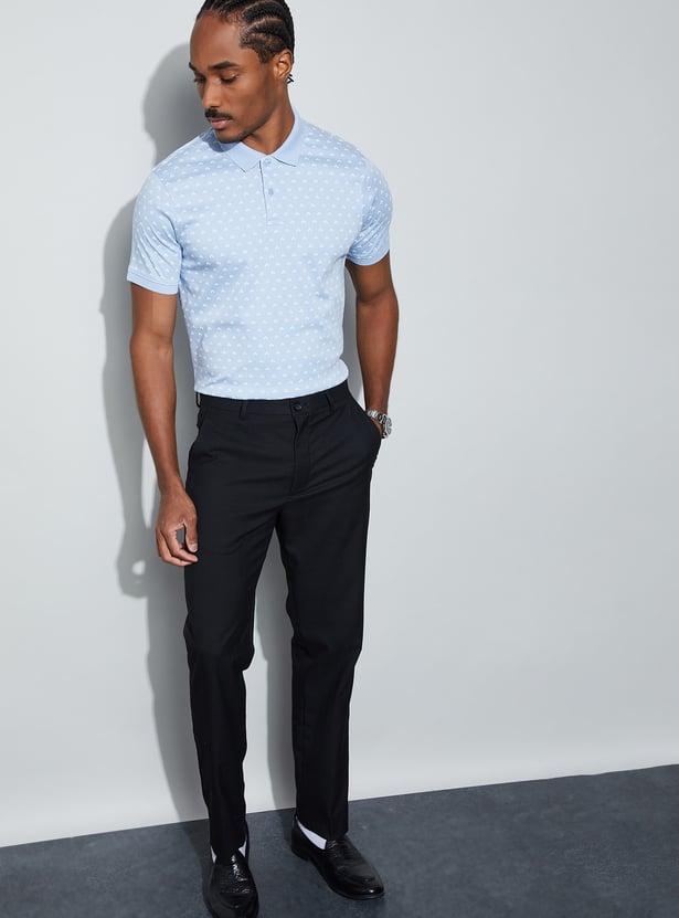CODE Printed Polo T-shirt