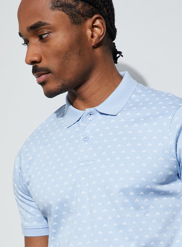 CODE Printed Polo T-shirt