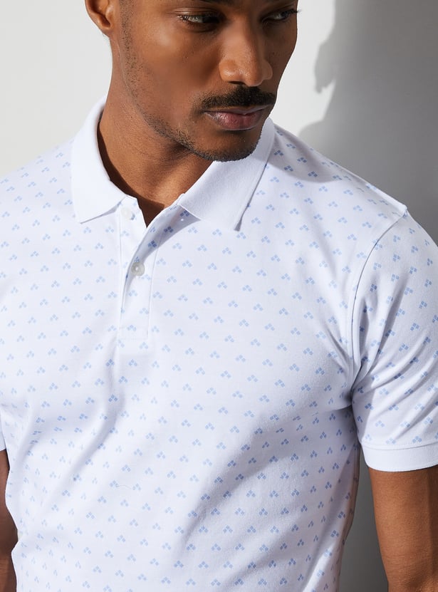 CODE Printed Polo T-shirt