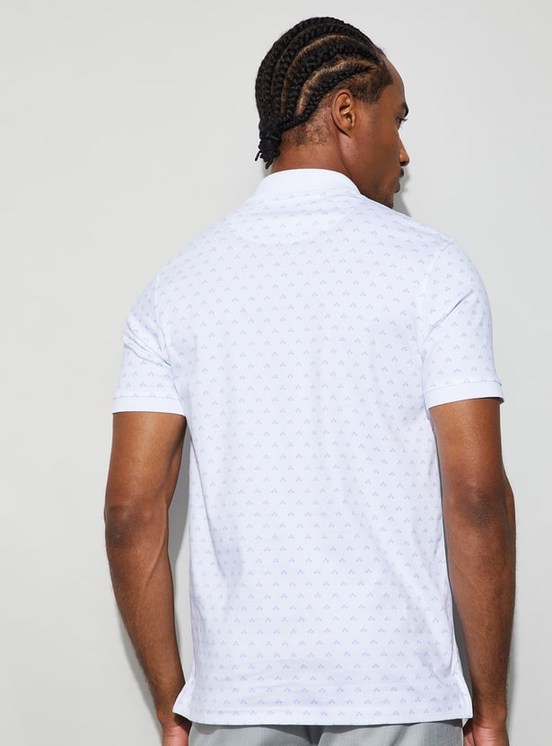 CODE Printed Polo T-shirt