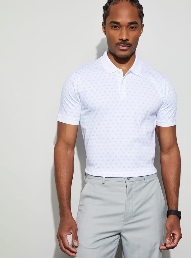 CODE Printed Polo T-shirt