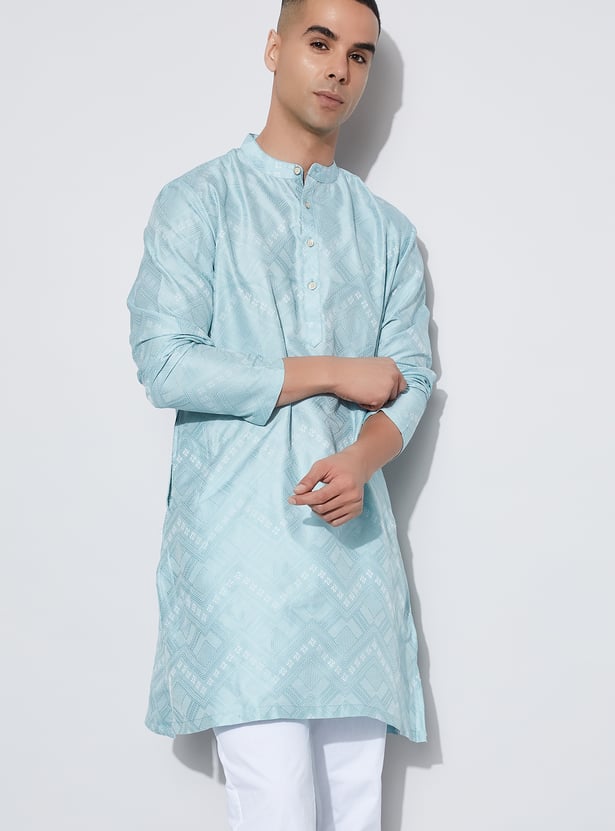MELANGE Woven Design Straight Kurta