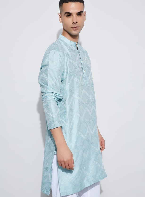 MELANGE Woven Design Straight Kurta