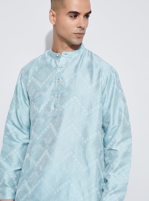 MELANGE Woven Design Straight Kurta