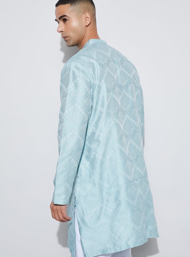 MELANGE Woven Design Straight Kurta