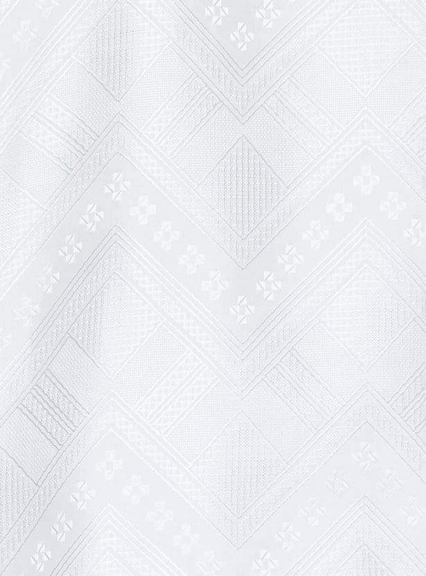MELANGE Woven Design Straight Kurta