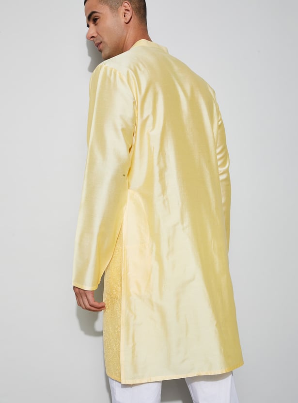 MELANGE Embroidered Calf Length Kurta