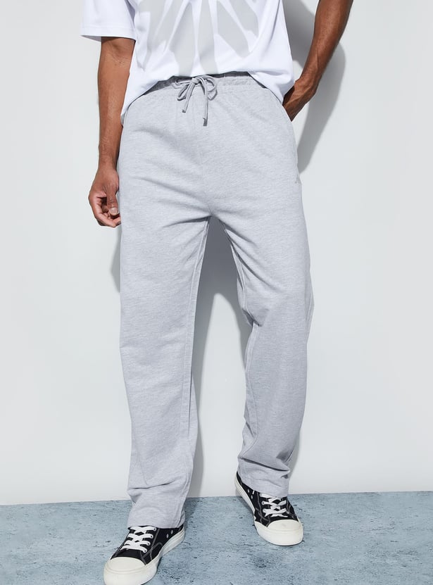 KAPPA Solid Loose Fit Track Pants