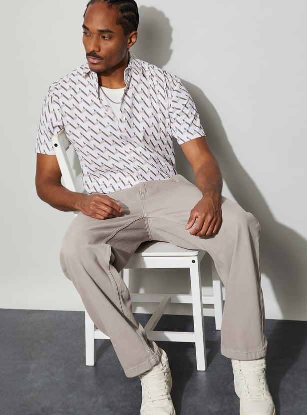 BOSSINI Printed Regular Fit Shirt