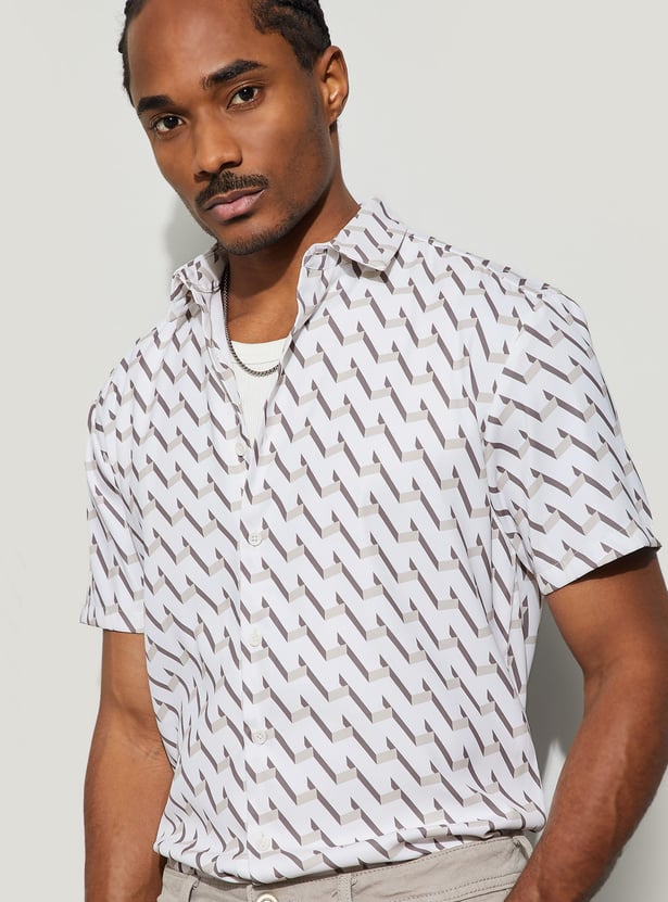 BOSSINI Printed Regular Fit Shirt