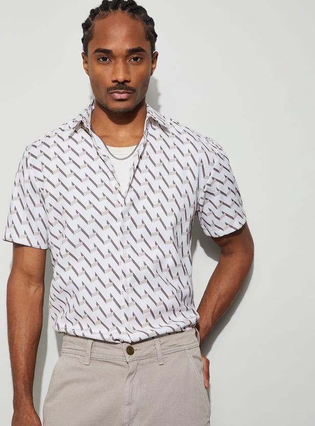 BOSSINI Printed Regular Fit Shirt
