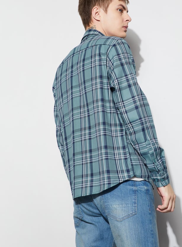 FAME FOREVER Checked Smart Fit Shirt