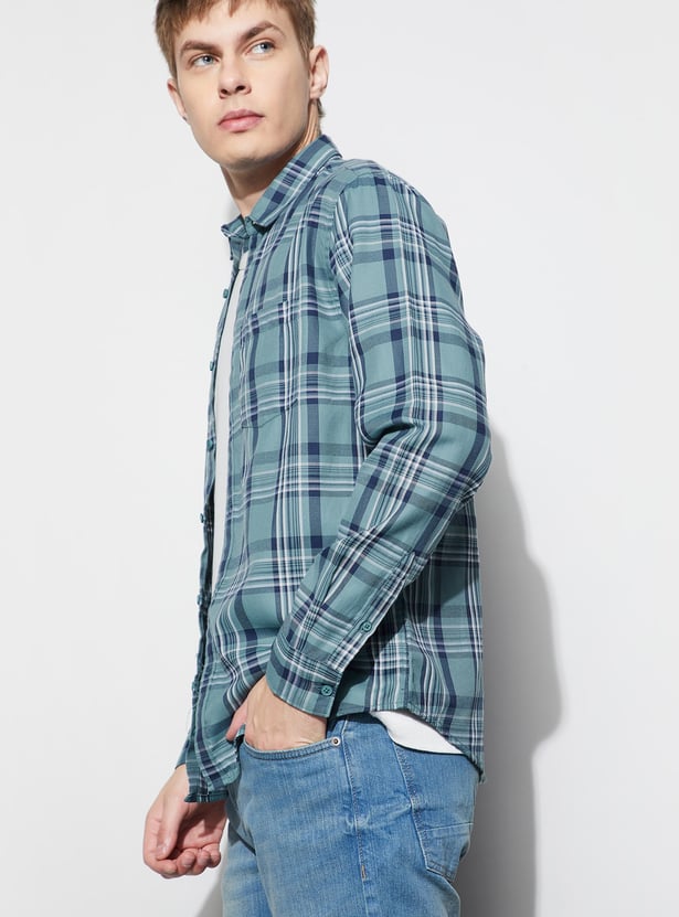 FAME FOREVER Checked Smart Fit Shirt