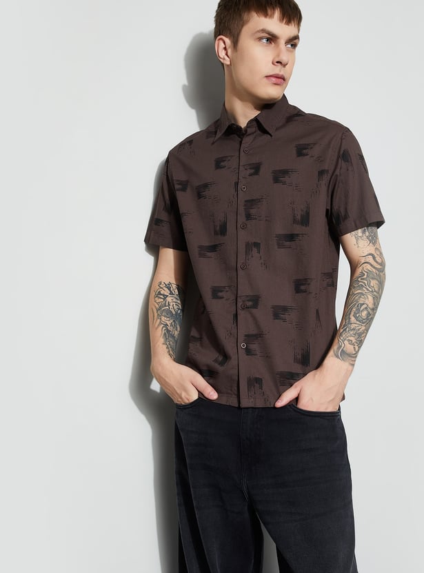FAME FOREVER Printed Smart Shirt