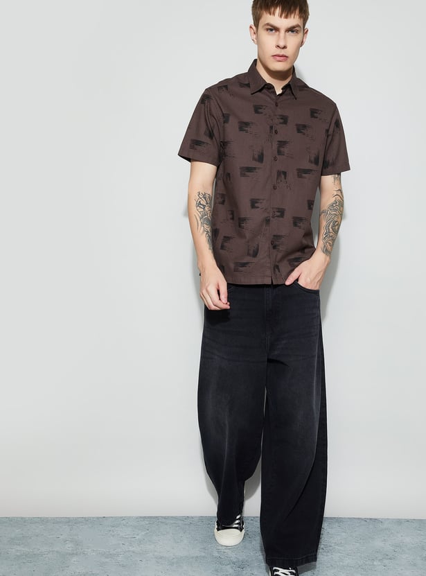 FAME FOREVER Printed Smart Shirt