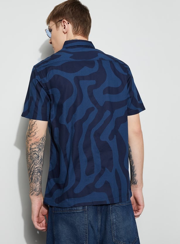 FAME FOREVER Printed Smart Fit Shirt