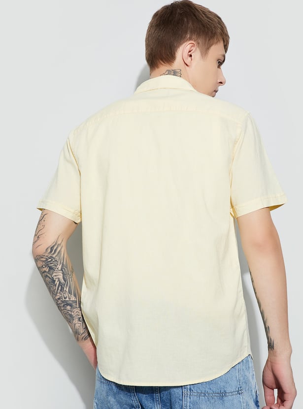 FAME FOREVER Solid Smart Fit Shirt