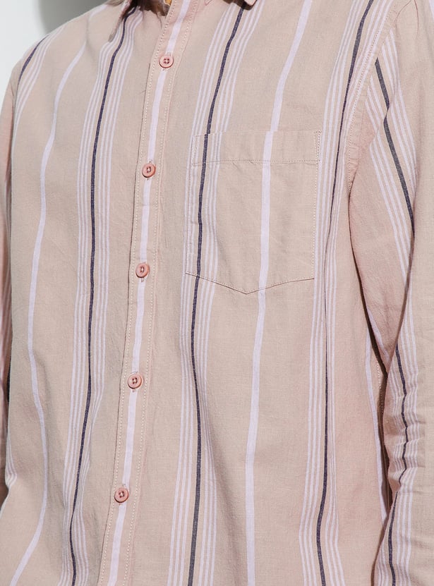 FAME FOREVER Striped Smart Fit Shirt