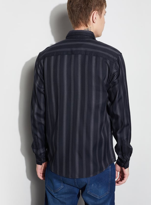 FAME FOREVER Striped Regular Fit Shirt