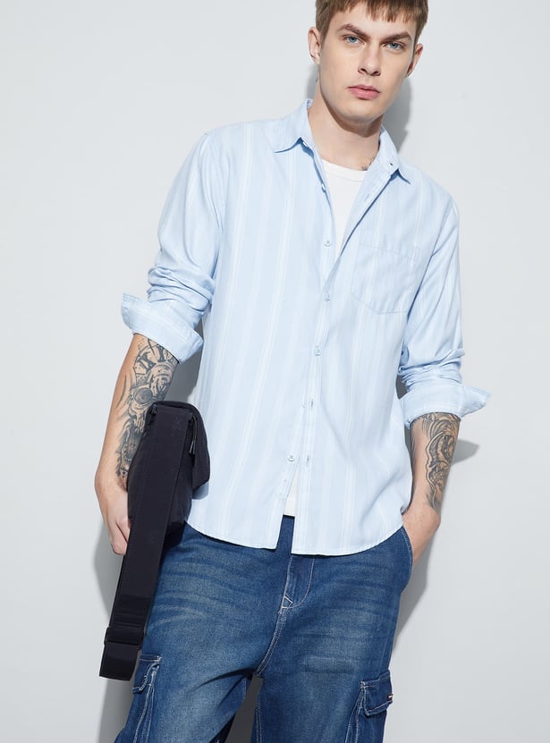 FAME FOREVER Striped Regular Fit Shirt