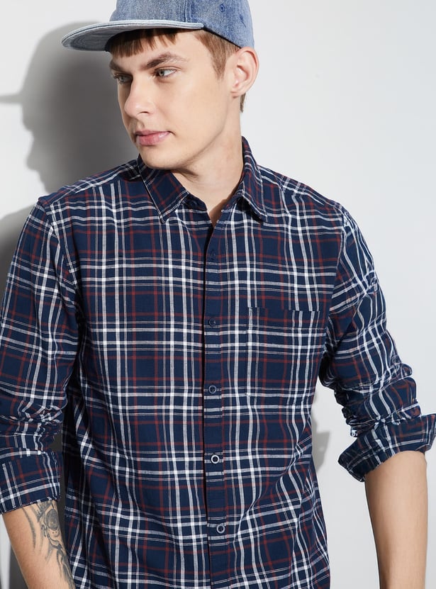 FAME FOREVER Checked Regular Fit Shirt