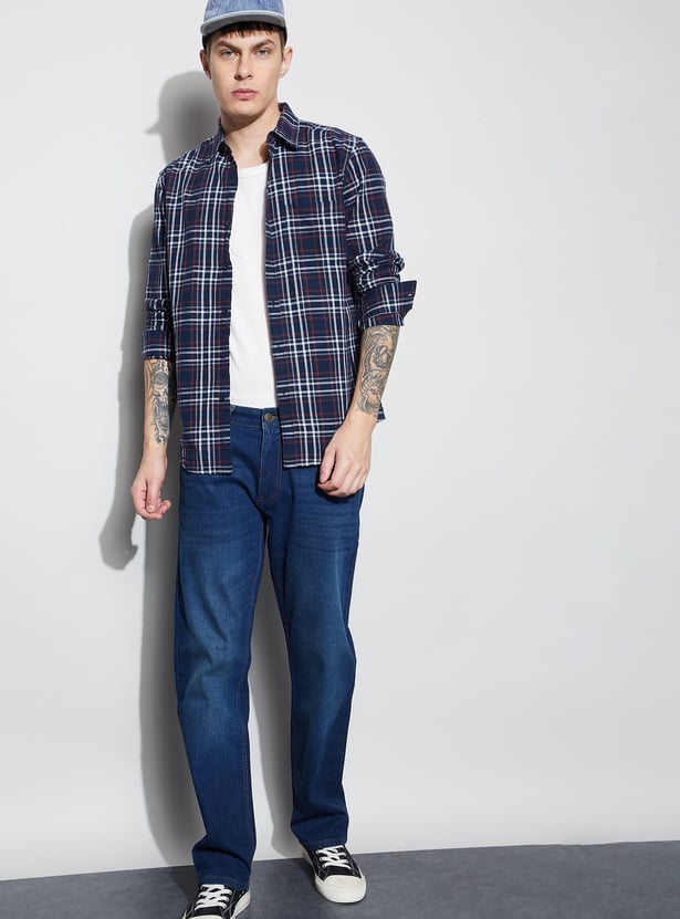FAME FOREVER Checked Regular Fit Shirt