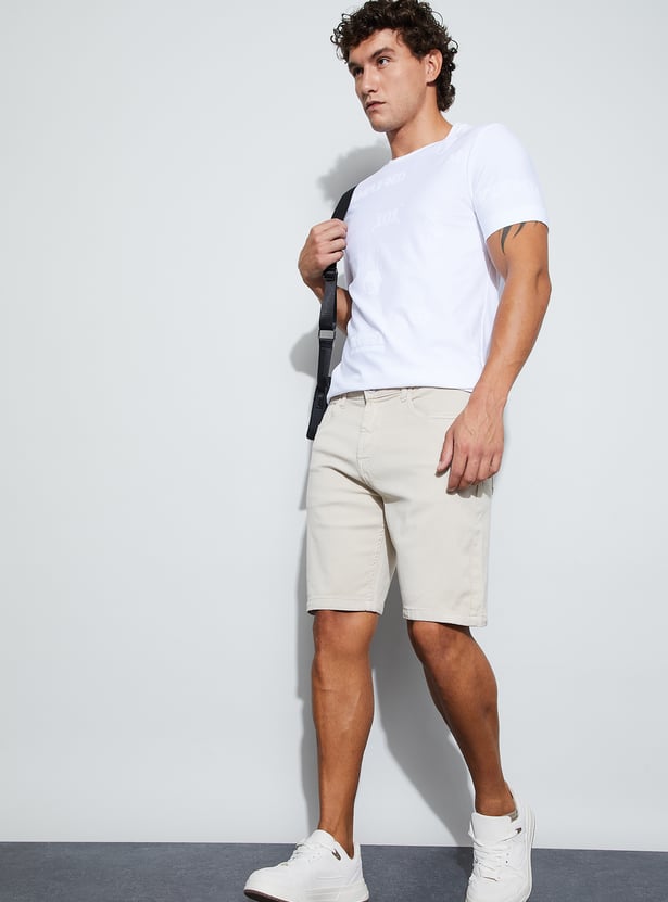 BOSSINI Solid Regular Shorts