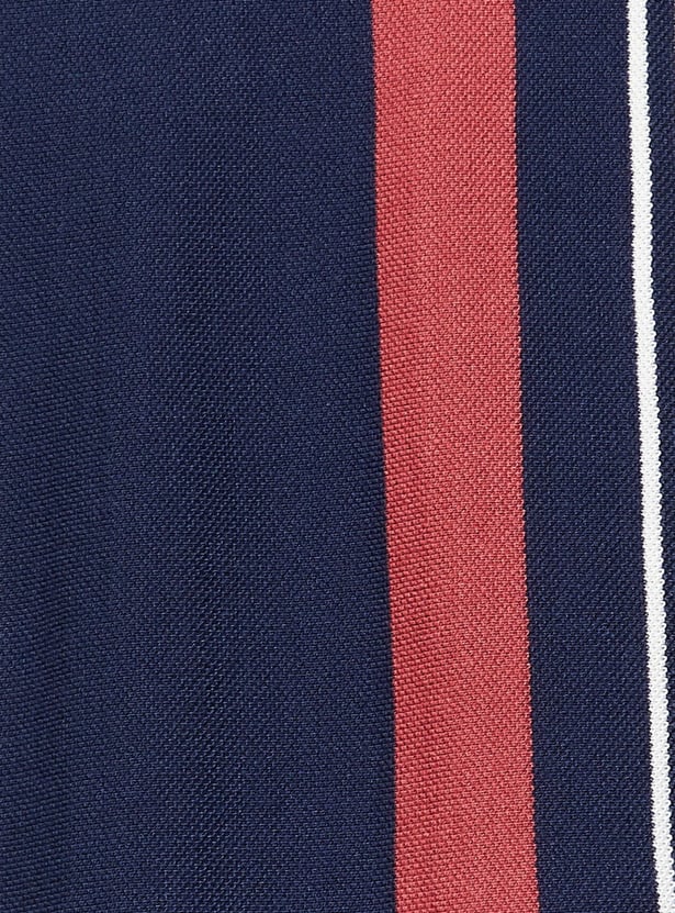 FAME FOREVER Striped Polo T-shirt