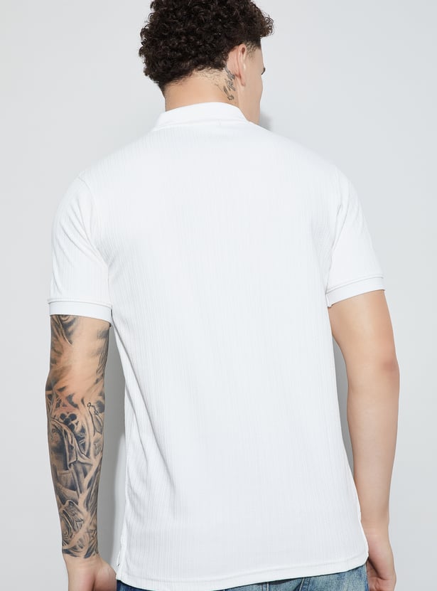 BOSSINI Textured Polo T-shirt