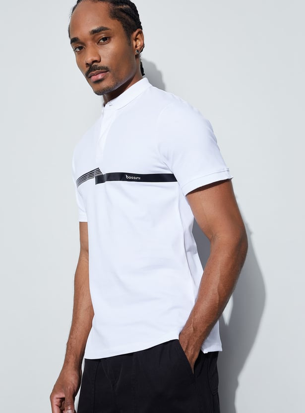 BOSSINI Striped Polo T-shirt